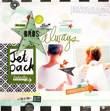 inspired by...Kim Jeffress...a layout using Favorite Things