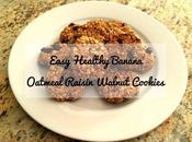 Easy Healthy Banana Oatmeal Raisin Walnut Cookies Recipe