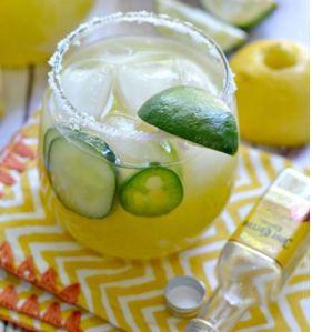 Cucumber jalapeno margarita (photo courtesy of Fork & Beans)