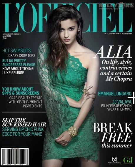 Alia Bhatt For L’Officiel Magazine, India, May 2014