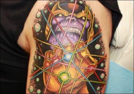 PASTOR on Instagram Thanos with the infinity gauntlet part of a sleeve  tattoo tattoosformen tattoosofinstagram tattooideas tattooidea  tattooartist