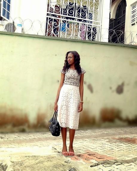 Pastel Pink and A Lace Skirt