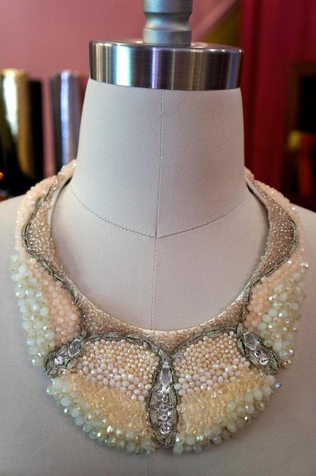 Beautiful beaded collar handmade by Antonia of Toronto's The Loved One