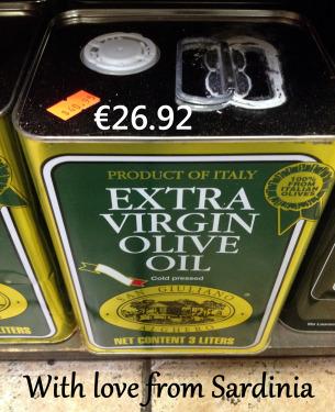 A heavy price tag for Sardinian Gold – San Giuliano Extra Virgin Olive Oil