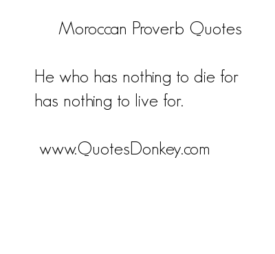morrocan proverb quotes