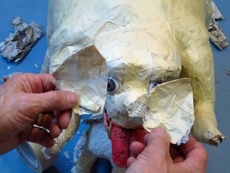 paper mache dog-ears