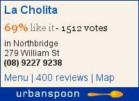 La Cholita on Urbanspoon