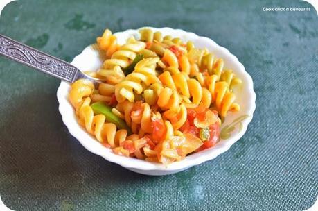 Indian style masala pasta recipe | vegetable pasta indian style recipe