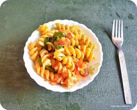 Indian style masala pasta recipe | vegetable pasta indian style recipe