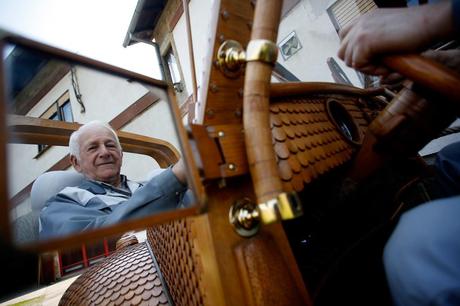 Wooden Volkswagen Beetle Made by Bosnian Pensioner