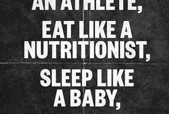 Quote of the Day: Train, Eat, Sleep Like a Champion 