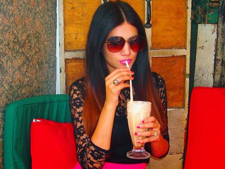 OOTD : Lace Top & Pink Skirt