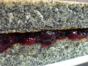 Poppy Seed Cake with Cherries