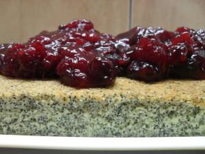 Poppy Seed Cake with Cherries