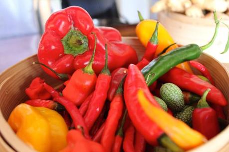 Fresh from the garden for our cooking lesson for Head Chef Hermann Schafellner.