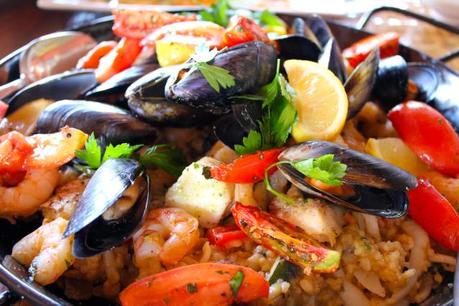 Seafood paella, Gwinganna style. 