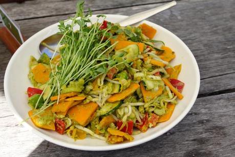 Raw vegetable salad. 