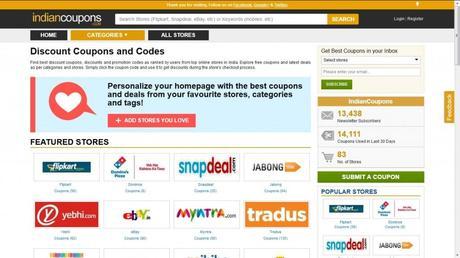 Save Money while shopping online with indiancoupons.com indiancoupons website