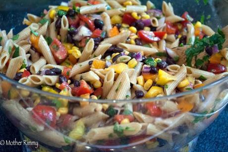 Spicy Mexican Pasta Salad for a Crowd