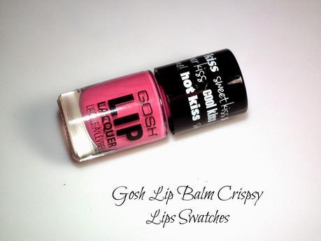 Gosh Lip Balm Crispsy Lips Swatches