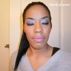 Face Of The Day: Green & Purple