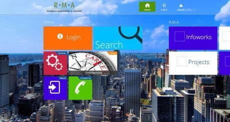 Windows 8 Style layout web design