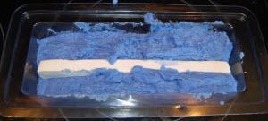 filling in the rest of the mold