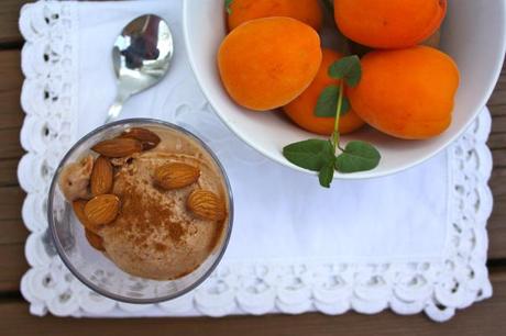 Roasted Apricot and Lemon Hibiscus Tea Ice Cream