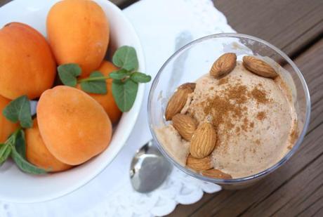 Roasted Apricot and Lemon Hibiscus Tea Ice Cream