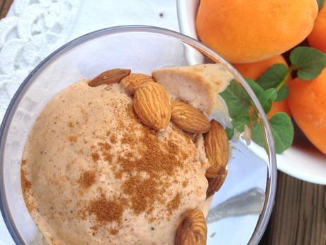 Roasted Apricot and Lemon Hibiscus Tea Ice Cream