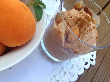 Roasted Apricot and Lemon Hibiscus Tea Ice Cream