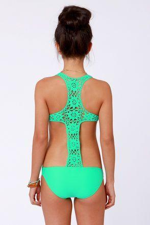 Beach Riot The Day Dreamer - Sea Green Swimsuit - One Piece Swimsuit - $151.00
