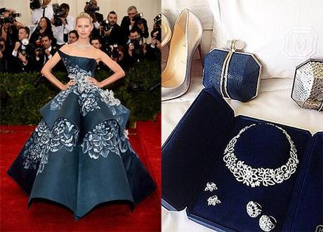 Karolina Kurkova Met Gala 2014 in Marchesa and Harry Winston