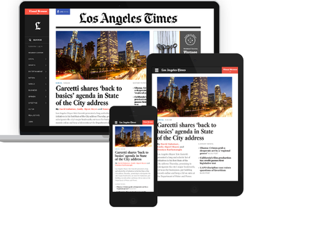 New Los Angeles Times website: innovative, inspiring
