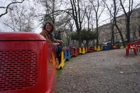 #momstyle, fashion trends for mom, jean top and jeans, all jean look, stefanel fuzzy sweater jacket, sweater jacket, how to wear all jean look, what to do with kids in Modena, where to go with kids in Modena, what to do with kids in Bologna, visiting Italy with kids