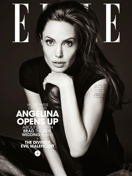 Angelina Jolie by Hedi Slimane for Elle Magazine, US, June 2014