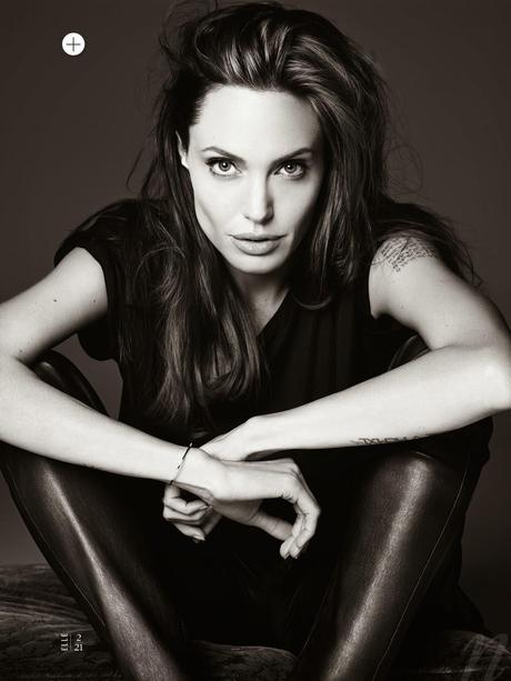 Angelina Jolie by Hedi Slimane for Elle Magazine, US, June 2014