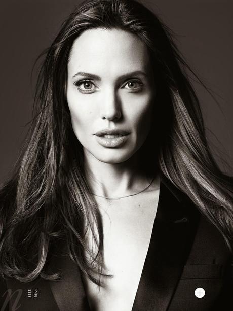 Angelina Jolie by Hedi Slimane for Elle Magazine, US, June 2014