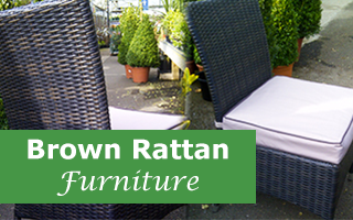 Brown Grey Rattan Garden Furniture