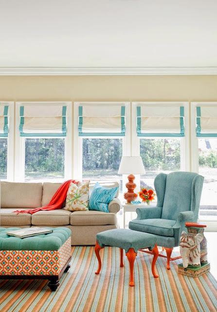 What I Love Wednesday: Beautiful, Cheery, Colorful Rooms