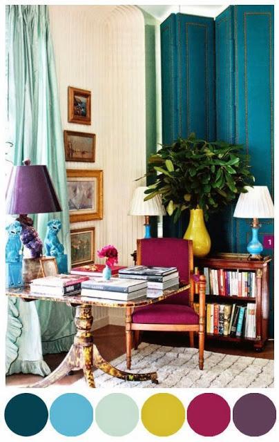 What I Love Wednesday: Beautiful, Cheery, Colorful Rooms