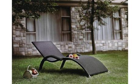 Brigo Rattan Sun Lounger