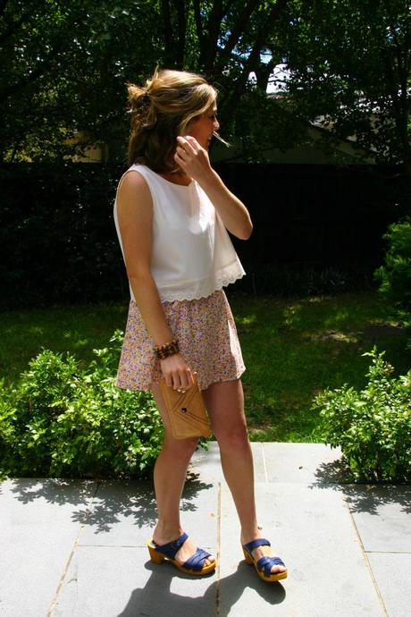 summer floral skirt