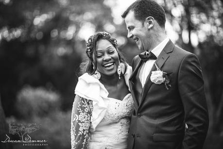 Wedding Couple Sharing a joke in Wood Green  Wedding Photography
