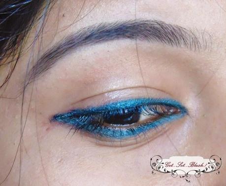 Maybelline COLOSSAL KOHL TURQUOISE Review Swatches EOTD