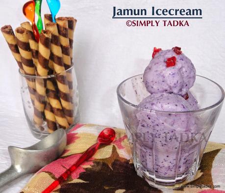 Jamun Icecream/ Icecream Recipes