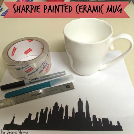 Sharpie Painted Ceramic Mug~ The Dreams Weaver