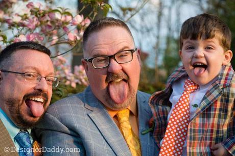 gay wedding - silly family