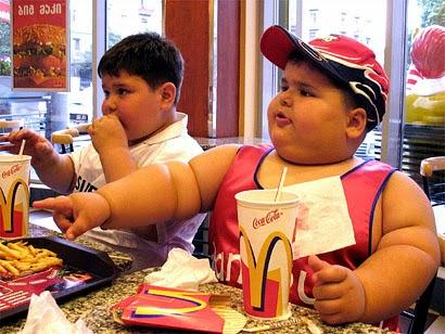 fat kid eating mcdonald's, fast food