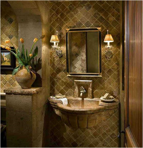 Tuscan Inspired Bathroom Design Paperblog, Tuscan Style Bathroom